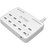 DigiPower 10 Port USB Wall Charger with InstaSense - Retail Packaging - White