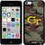 Coveroo Thinshield Snap-On Case for iPhone 5c - Retail Packaging - Black/Georgia Tech Camo 1 Design