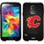 Coveroo Calgary Flames C Design Phone Case for Samsung Galaxy S5 - Retail Packaging - Black