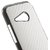 JUJEO Carbon Fiber Leather Coated Plastic Case Shell for HTC One M8 Mini - Non-Retail Packaging - White