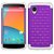 MYBAT Luxurious Lattice Dazzling Total Defense Protector Cover for LG D820 Nexus 5 - Retail Packaging - Purple/Solid Whi