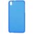 JUJEO Double-Sided Matte Glossy Edges TPU Gel Cover for HTC Desire 816 - Non-Retail Packaging - Blue