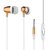 Dislot Earphones Metal In-ear Super Bass Earbuds Headset with Mic Remote Stereo Headphones for Iphone, Ipod, Ipad, Samsu