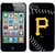 Coveroo Thinshield Snap-On Cell Phone Case for iPhone 4s/4 - Retail Packaging - Pittsburgh Pirates Stitch