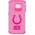 NFL Indianapolis Colts Football Pebble Grain Feel Samsung Galaxy S6 Case, Pink