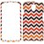 Cell Armor LG Volt/LS740 Snap-On Protective Cover - Retail Packaging - Orange/Brown/Red/Black Chevron on White