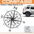 Compass BLACK Reflective Decal / Sticker for SUVs ( Duster, Creta, Brezza Etc)