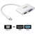 WEme Mini DisplayPort DP to HDMI VGA Converter Adapter Cable (CompatibleThunderbolt) for Apple Macbook Air Pro Microsoft