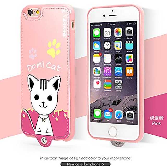 Buy Leiers Domi Cat Series Ultra Compact Pu Leather Soft Cover For Iphone 6 Pink Dmm Pk I6 01 Online 1050 From Shopclues