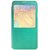 HR Wireless Samsung Galaxy Note 3 Smart View Flip Cover Snap on Back - Retail Packaging - Mint Green