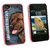 Graphics and More Chocolate Labrador Retriever Blue - Dog Pet - Snap On Hard Protective Case for Apple iPhone 4 4S - Pin