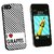 Graphics and More I Love Heart Giraffes Snap-On Hard Protective Case for iPhone 5/5s - Non-Retail Packaging - Black