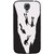 Cellet Divers Skin for Samsung Galaxy S4 - Black/White
