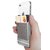 Card Holder, Stick-on Wallet functioning as Cell Phone Wallet Case with a card holder.for iPhone, Android (Light Gray)