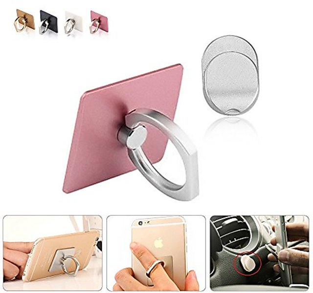 Sherry Cellphone Ring Holder Finger Kickstand, Foldable 360° Rotation Cell Phone  Stand for Desk, Magnetic Car Mount, Metal Multi-Angle for Phone Back Grip  Compatible with iPhone, iPad (Rose Gold) - Walmart.com