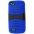 Reiko Silicon Case with Kickstand for BLU Life Play L100A - Retail Packaging - Navy black