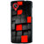 Ayaashii Black And Red Square Abstract Back Case Cover for LG Google Nexus 5::LG Google Nexus 5 (2014 1st Gen)