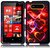 HR Wireless Nokia Lumia 820 Rubberized Protective Cover - Retail Packaging - Colorful Hearts