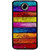 Ayaashii Colorful Wooden Pattern Back Case Cover for Motorola Google Nexus 6