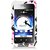 Eagle Cell PIZTEX500G110 Stylish Hard Snap-On Protective Case for ZTE Score M/Score X500 - Retail Packaging - Cat Bow Ti
