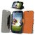 Celicious Orange Ultrathin PU Leather Wallet Case for Samsung Galaxy S4 I9500