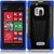 HR Wireless Nokia Lumia 928 T-Stand Cover - Retail Packaging - Black/Dark Blue