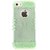 Cell Armor Rocker Silicone Skin Case for iPhone 5 - Retail Packaging - Rainbow Glitter Light Green