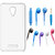 Soft Transparent Back Cover and Noise Cancellation Earphones with Mic for Swipe Elite Plus