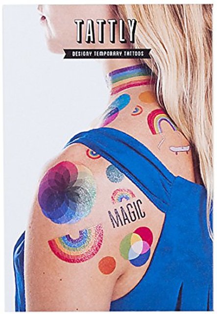 Rainbow Colors Waterproof And Temporary Tattoo Sticker  Fruugo IN