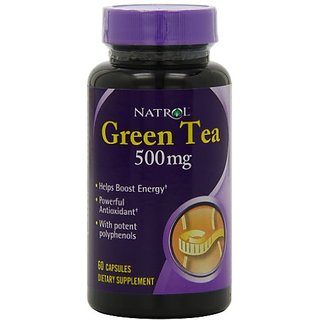 Natrol Green Tea 500mg Capsules, 60-Count (Pack Of 3)