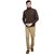 Cotton County Brown Long Sleeve Jacket for Men