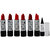 ADS Moisture Protecting Red Matt Lipstick Pack of 6 And Free Kajal -PHPP