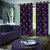 Premium Quality Fabric Fancy & Designer  2 Piece Set of Eyelet Polyester Decorative Long Door Curtain by ODHNA BICHONA -9Ft,Purple OB-070_9ft