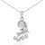 Jewelmaze White Austrian Diamond Formal Silver Plated Designer Pendant With Chain Only
