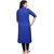 Designer Emroidered Royal Blue Rayon Kurti-013