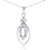 Jewelmaze White Austrian Diamond Casual Silver Plated Traditional/Ethnic Pendant With Chain Only