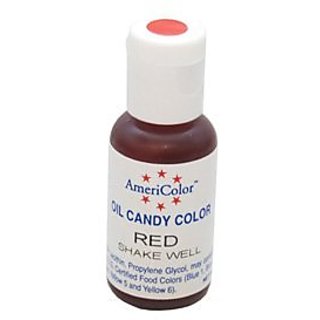 Americolor Oil Candy Food Coloring, 0.65-Ounce, Red