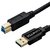 USB 3.0 Printer Cable, LineYDI Gold Plated High Speed Type A to B M/M Scanner Printer USB3.0 Cable in Black (4.5 m/14.76