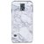 Case for Samsung S5, CasesByLorraine Gray Marble Print Case Plastic Hard Cover for Samsung Galaxy S5 (X03)