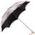 kilofly Anti-UV Embroidered Sun Protection Folding Parasol Umbrella, UPF 40+
