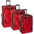 Sky View Collection- 3pc EVA Expandable 3 pc set in Red