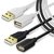 Besgoods 2-Pack Premium USB 2.0 6ft/6Feet USB Extension Cable Extender cord - A Male to A Female with Gold-Plated Connec