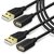 Besgoods 2 Pack 6 Feet Premium USB 2.0 Extension Cable USB Extender Cord - A Male to A Female Extension Cord with Gold-P