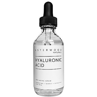 Pure Organic Hyaluronic Acid Serum 2 Oz - Anti Aging, Anti Wrinkle - Face Moisturizer For Dry Skin & Fine Lines - Leaves