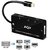 Mini DP Adapter, AQV 4 in 1 Mini DisplayPort to HDMI/DVI/VGA/Audio with Audio Output Male to Female Adapter Converter Th