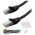 Aurum Cables Cat5e Snagless Ethernet Networking Cable With Cable Ties and Cable Clips - 40 Feet - Black