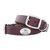 Zep-Pro Alabama Crimson Tide Brown Leather Concho Dog Collar, X-Large