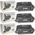 LD © Remanufactured Replacement Laser Toner Cartridges for Hewlett Packard CE255A (HP 55A) Black (3 Pack) for use i