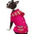 East Side Collection Bright Stripe Dog Sweater Vest, Small/Medium, Pink