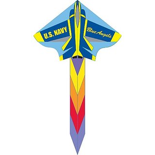 HQ 48-Inch Simple Flyer Kite (Blue Angel)